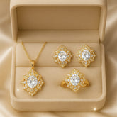 Zircon Locket Set-66 (White)